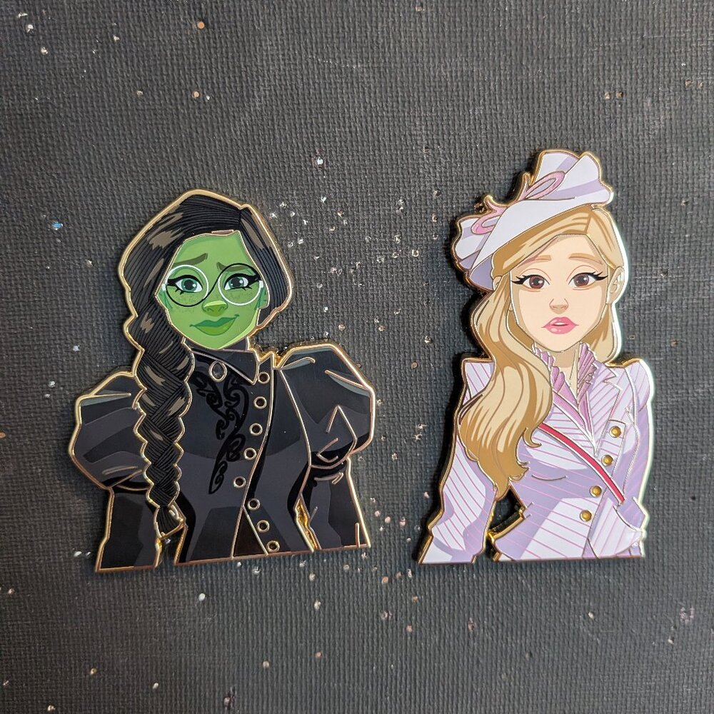 Wicked Duo - Elphaba and Glinda Pin Set